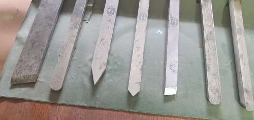 ANTIQUE MARPLES SHEFFIELD WOOD CHISEL SET. 7 X UNUSED IN BOX !!!