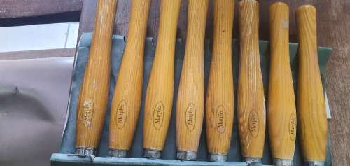 ANTIQUE MARPLES SHEFFIELD WOOD CHISEL SET. 7 X UNUSED IN BOX !!!
