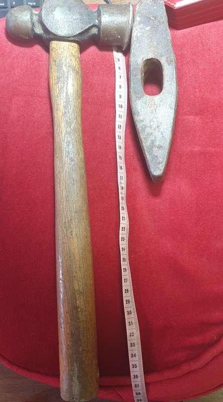 2 X HUGE ANTIQUE BLACKSMITH FORGING HAMMERS