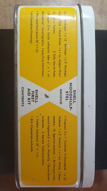 VINTAGE SHELL NOODHULP STEL VIR MOTORISTE !! ULTRA SCARCE !!