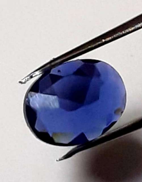 TANZANITE VIVID BLUE. OVAL CUSSION CUT. 1.20 CT. 6mm x 8mm .IDEAL FOR SETTING !!