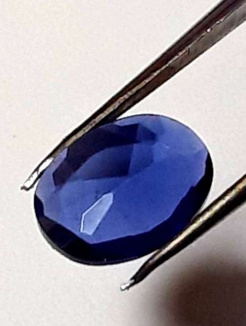 TANZANITE VIVID BLUE. OVAL CUSSION CUT. 1.20 CT. 6mm x 8mm .IDEAL FOR SETTING !!