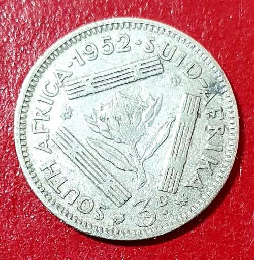 SILVER 1952 . 3 PENCE George VI  EXCEPTIONAL CONDITION !!