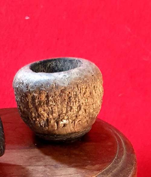 ANTIQUE PIPE COLLECTION WITH IMBUIA WOOD STAND. SEE FULL DESCRIPTION !