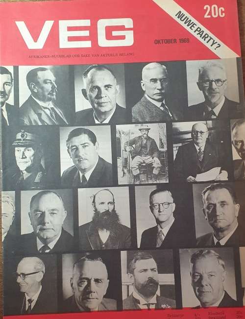 OKT 1969. VEG TYDSKRIF. AFRIKANER NUUSBLAD. SAL RUGBY DIE VOLK ONDERKRY?