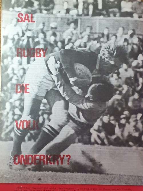 OKT 1969. VEG TYDSKRIF. AFRIKANER NUUSBLAD. SAL RUGBY DIE VOLK ONDERKRY?