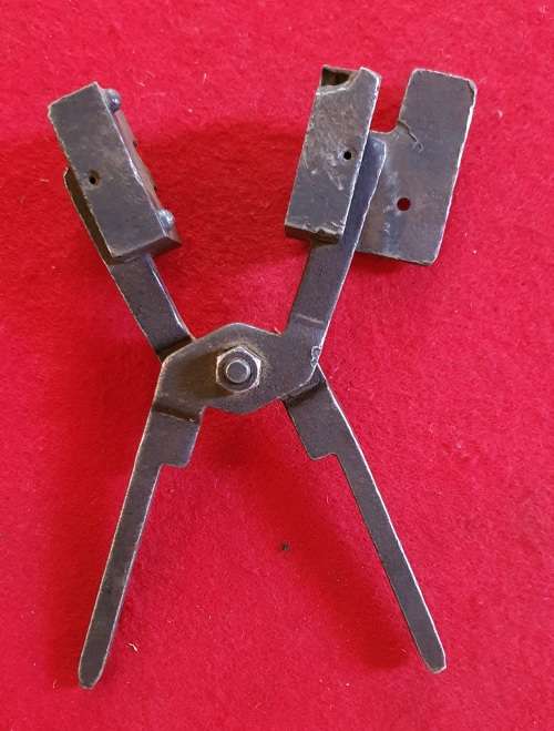 1940s  BULLET MOLD. 2 BULLETS . LOOKS LIKE 9MM.