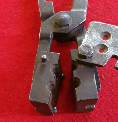 1940s  BULLET MOLD. 2 BULLETS . LOOKS LIKE 9MM.