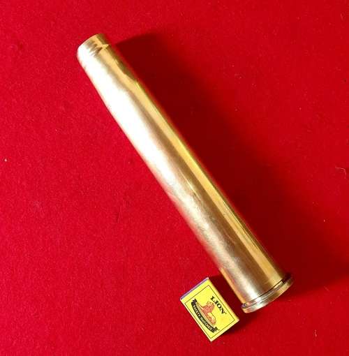 BOFOR GUNSHIP 1964 . 40MM. KIMBERLEY ENGINEERING. UM/ UNIE VAN SUID AFRIKA BRASS SHELL.