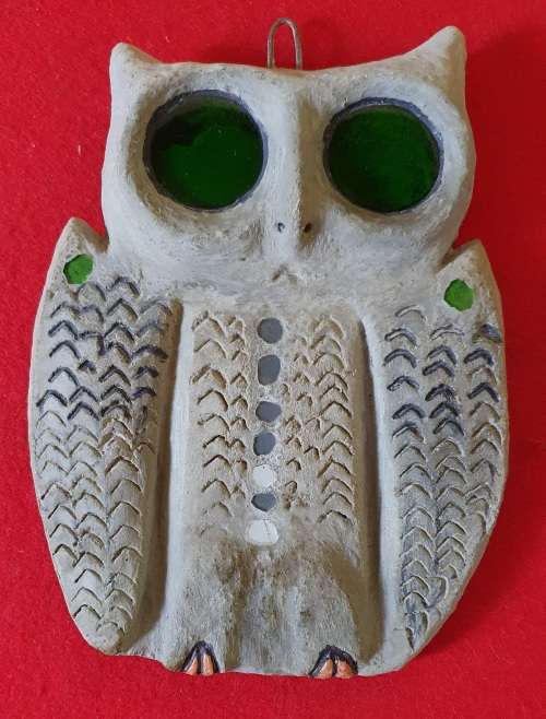 HUGE OWL FROM THE LATE  OWL LADY - NIEU -BETHESDA. HELEN MARTINS.
