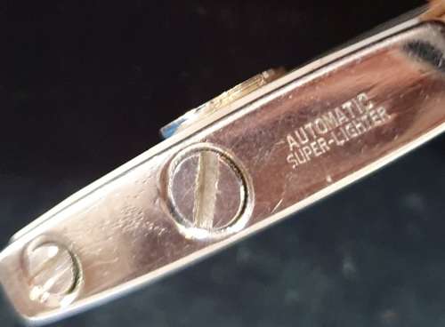 VINTAGE ATLASLIGHT LIGHTER WITH LOGO AND MOTHER OF PEARL INLAY
