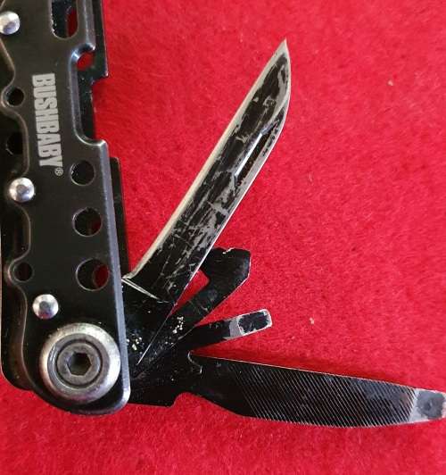MULTI TOOL SURVIVAL KNIFE SET. BUSH BABY. WITH POUCH.