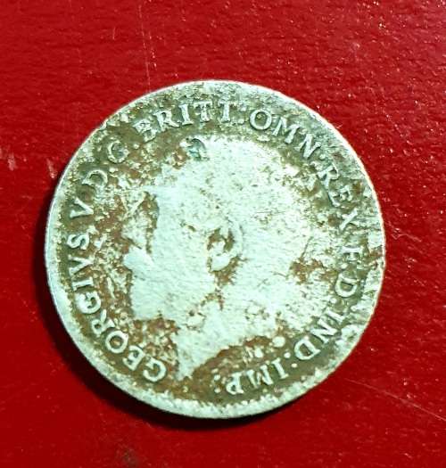 SILVER 1920 GEORGE V BRITISH 3 PENCE 1.41 gr. EXCELLENT CONDITION.