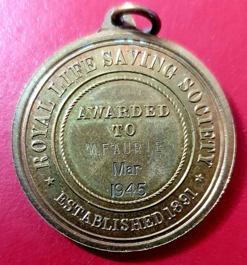 WW11 1945 ROYAL LIVE SAVING SOCIETY MEDAL.