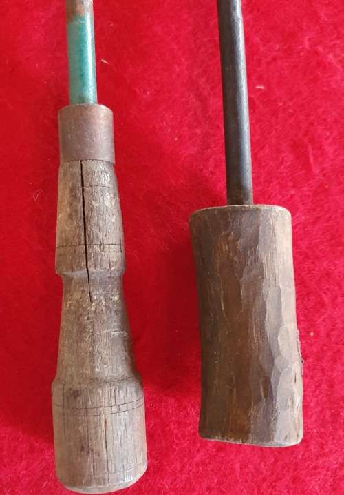 2 X ANTIQUE SOLDERING IRONS