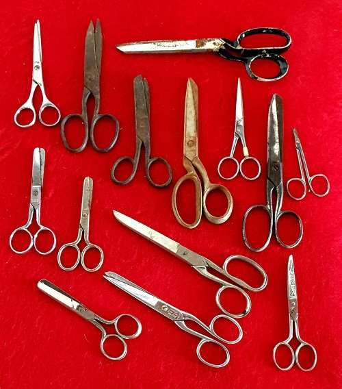 14 X ANTIQUE TO VINTAGE SCISSORS COLLECTION.