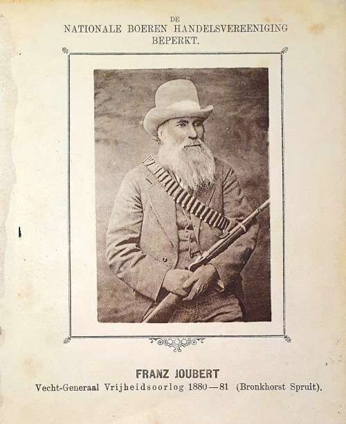 FRANZ JOUBERT. COMMANDER FIRST BOER WAR 1880 - 1881. PHOTO 1889  . SEE DESCRIPTION. NB.