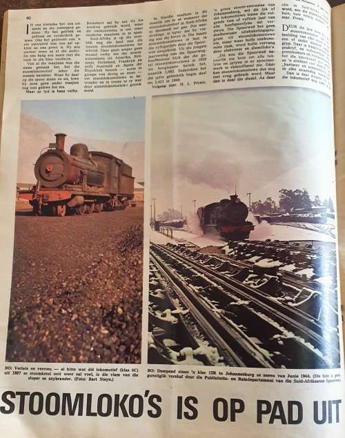 HUISGENOOT 17JUL 1970. STOOMLOKOS LOK BESOEKERS !! HUGE FORMAT.