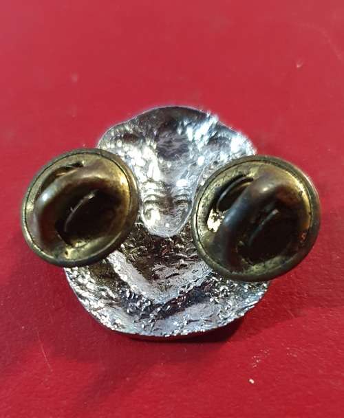 ANTIQUE METAL RAM BROOCH. VERY FINE DETAIL.