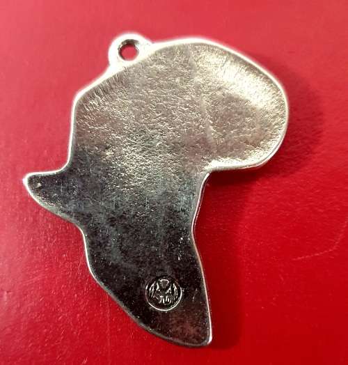 SOLID STEEL LEOPARD  AFRICA KEY RING