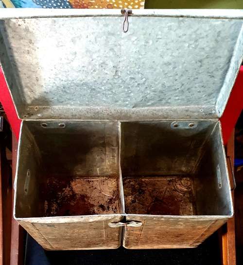 ANTIQUE 2 X LAUREL WATERWIT PARAFIEN OLIE  DRUMS CONVERTED TO TROMMEL !!!