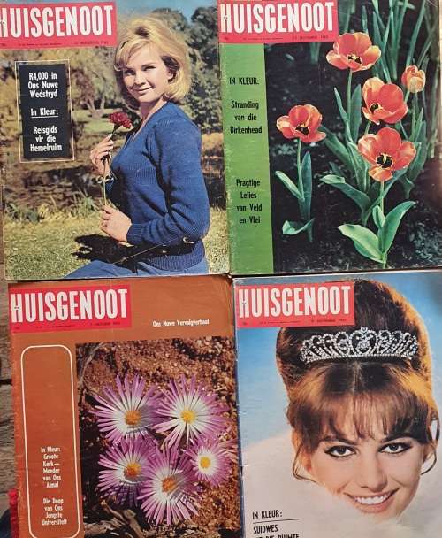 4 X 1965 HUGE FORMAT HUISGENOOT TYDSKRIFTE !! 140 X MORE ITEMS ON SAME AUCTION !!