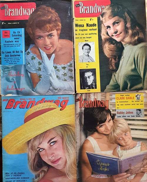 4 X 1960 HUGE FORMAT DIE BRANDWAG TYDSKRIFTE !! 140 X MORE ITEMS ON SAME AUCTION !!