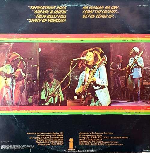 1979 VINYL LP . BOB MARLEY AND THE WAILERS. EXCEPTIONAL CONDITION.