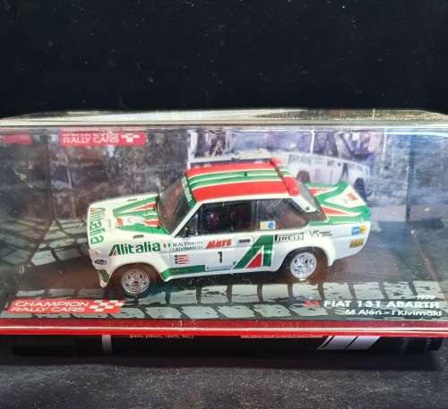 1979 FIAT 131 ABARTH DIE CAST CHAMPION RALLY CARS MODEL 1:43.MINT. BOXED.