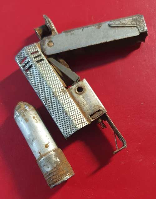RARE ANTIQUE IMCO MINI FOX PETROL LIGHTER FEUERZEUG MADE IN AUSTRIA