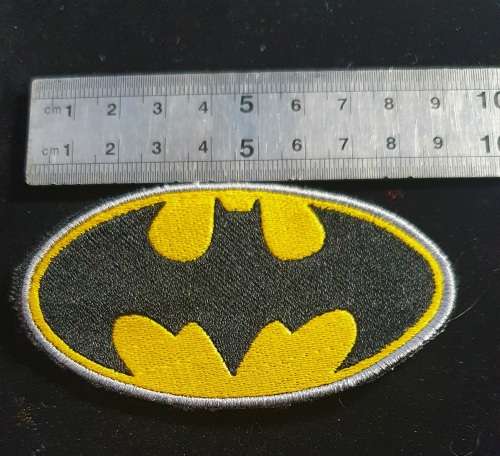 BAT MAN EMBROIDERED LOGO . EXCEPTIONAL QUALITY . IDEAL FOR JACKETS.