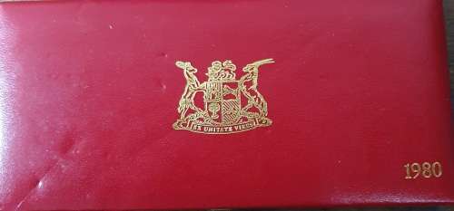 REAL DEAL OFFERS: 1980 PROOF SET WITH SILVER  ONE RAND.
