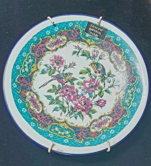 ANTIQUE IMPERIAL IMARI PORCELAIN HAND PAINTED COLLECTORS PLATE.