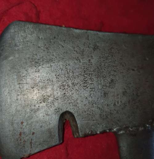 ANTIQUE CARL SCHLIEPER GERMANY HATCHET . VERY SCARCE !!