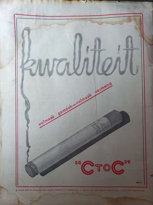 30 DES. 1938. DIE BRANDWAG  MAGAZINE. BIG FORMAT. A3.