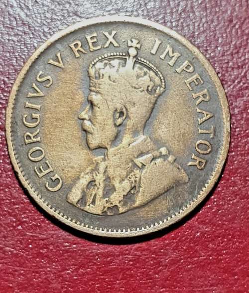 1929 UNION HALF PENNY . EXCEPTIONAL CONDITION !
