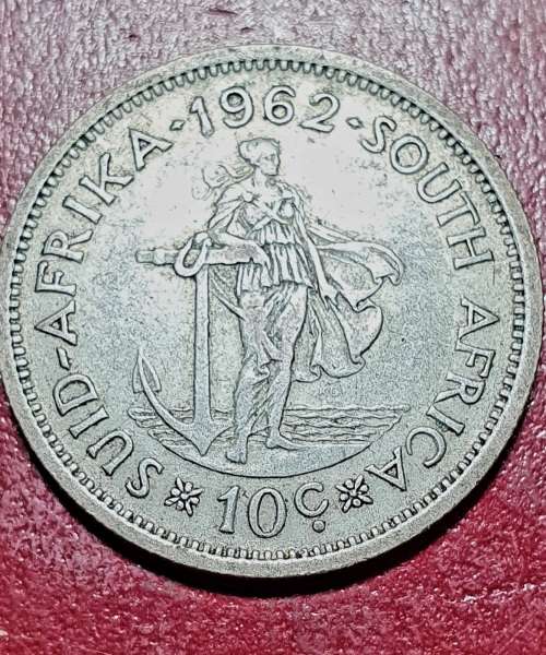 1962 10 Cents 1st decimal series. (.500) 5.66 g