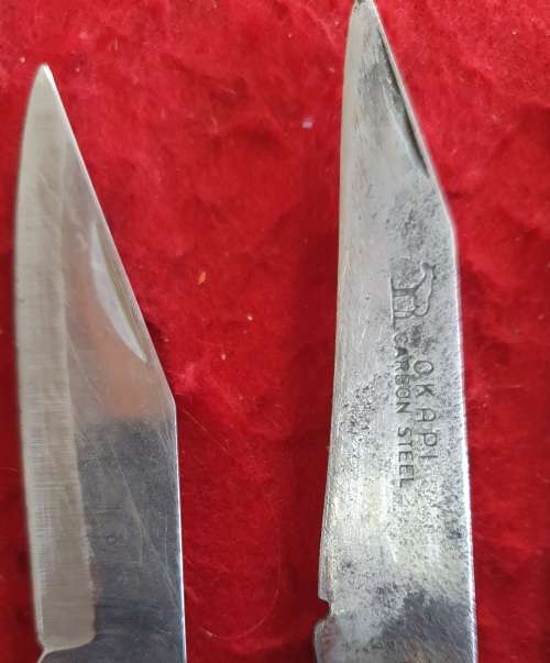5 X VINTAGE OKAPI KNIFE COLLECTION.