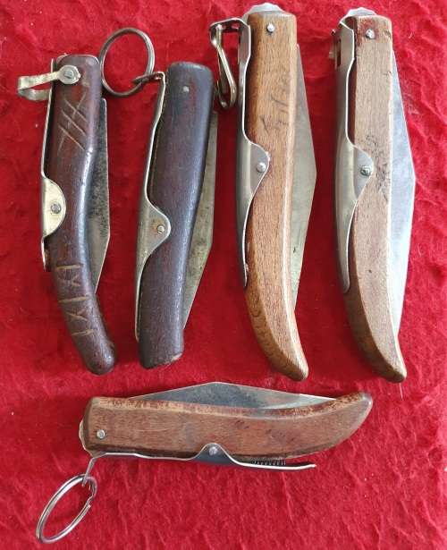 5 X VINTAGE OKAPI KNIFE COLLECTION.