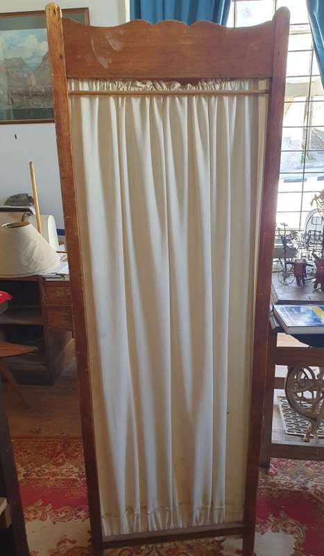 ANTIQUE HUGE 4 PANEL LADIES DRESSING DIVIDER. 1.65M HIGH 2.15M LONG !! 1890s .ULTRA SCARCE FIND !!