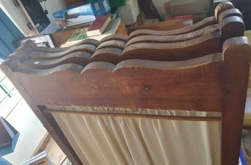 ANTIQUE HUGE 4 PANEL LADIES DRESSING DIVIDER. 1.65M HIGH 2.15M LONG !! 1890s .ULTRA SCARCE FIND !!