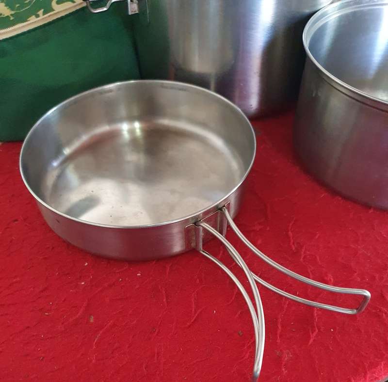 SURVIVAL GREATLAND COOK SET. 4 PIECE WITH BAG.