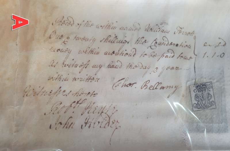1761 , MARCH 14.  TRIPARTITE INDENTURE DOCUMENT.