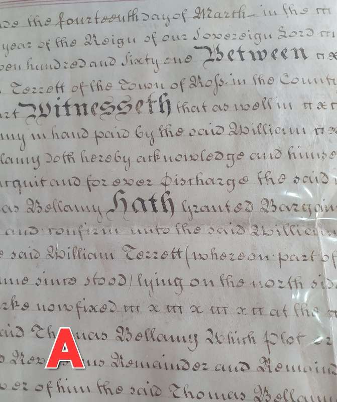 1761 , MARCH 14.  TRIPARTITE INDENTURE DOCUMENT.