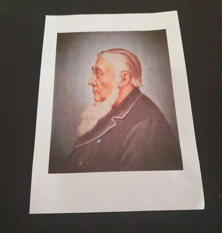 PAUL KRUGER PRINT ON CANVAS MATERIAL .