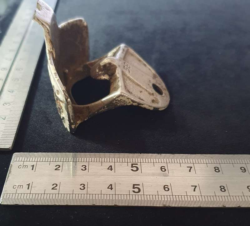 VINTAGE COCA COLA CAST IRON UNDER COUNTER BOTTLE OPENER. STARR X PATENT