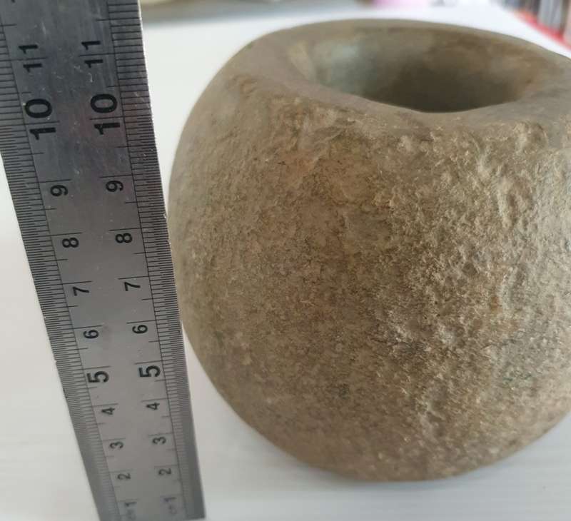 PREHISTORIC BUSHMEN HUGE DIGGING STONE FROM PRIVATE COLLECTION. LAST ONE !!