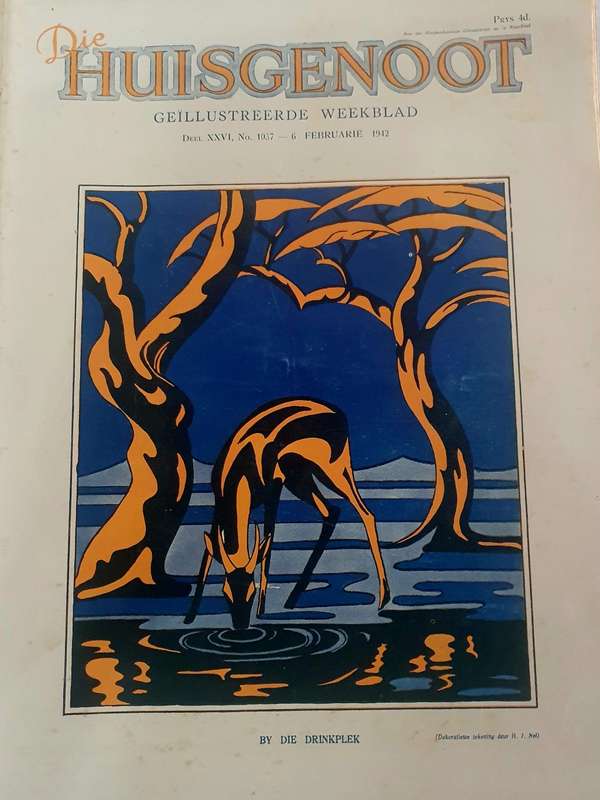 6 FEBRUARIE 1942    DIE HUISGENOOT. BIG FORMAT .28CM WIDE X 38CM LENGHT.