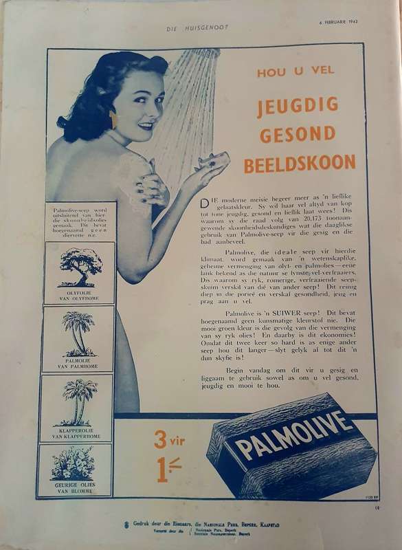 6 FEBRUARIE 1942    DIE HUISGENOOT. BIG FORMAT .28CM WIDE X 38CM LENGHT.