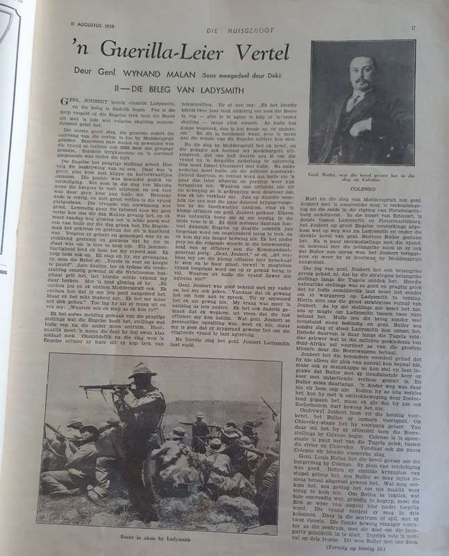 GENL.Wynand Malan. n Geurrilla Leier Vertel. First ever unedited published memoirs collection.
